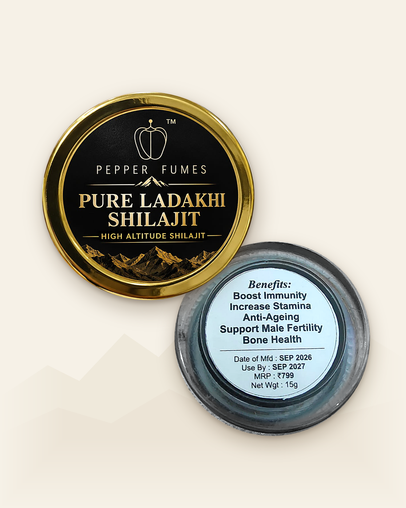 Pure Ladakhi Shilajit - front and back